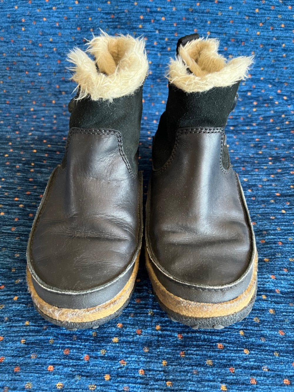 Merrell “Tremblant” low winter boots w/ faux-fur size 8.5, leather & suede - Picture 7 of 9